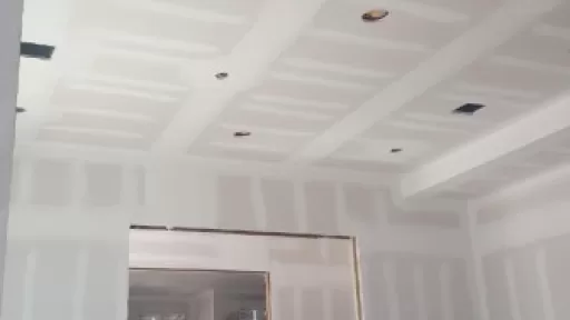 spackling all walls and ceiling